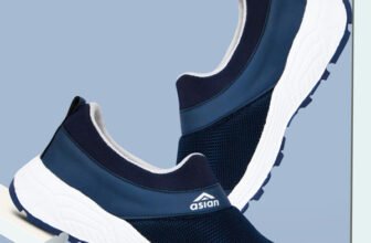 asian Future-04 laceless sports shoes for men | Latest Stylish Casual sneakers for men without laces | running shoes for boys | Slip on blue shoes for running, walking, gym, trekking & party Loafers For Men(Navy , 7 UK/India)