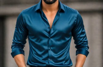 BROCON Men Solid Party Blue Shirt