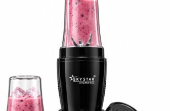 Skystar 2 Jar Black Bullet Nutri 750 W Juicer Mixer Grinder(Black Nutri | 2 Jars | Black)