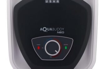 USHA AquaBuddy Neo Geyser 25 Litre 5 Star BEE Rating | Copper Heating Element | Storage Water Heater with Anti-Rust Protection | Warranty: 8 Yr Tank, 2 Yr Product