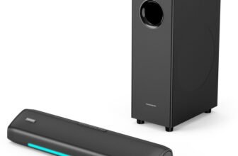 Thomson AlphaBeat60 | Remote Control EQ modes I Designed for powerful performance 60 W Bluetooth Soundbar(Black, 2.1 Channel)