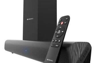 ZEBRONICS 90 Watts, Compact Soundbar, Home Theatre, Dual Driver Soundbar, 11.43cm Subwoofer, HDMI ARC, Bluetooth v5.1, Wall Mountable, Glossy Finish (Juke BAR 200A)