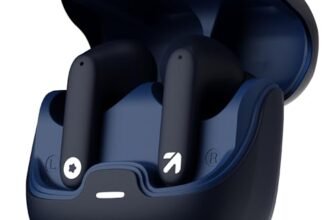 GOBOULT Z40 True Wireless in Ear Earbuds with 60H Playtime, Zen™ ENC Mic, Low Latency Gaming, Type-C Fast Charging, Made in India, 10mm Rich Bass Drivers, IPX5, Ear Buds TWS (Blue)