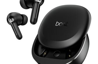 boAt 2025 Launch Airdopes Prime 413, 4Mics ENx, 50hrs Battery, Multipoint, App Support, BT v6.0, 12mm Drivers, ASAP Charge, Bluetooth Earbuds, TWS Ear Buds Wireless Earphones with mic (Active Black)
