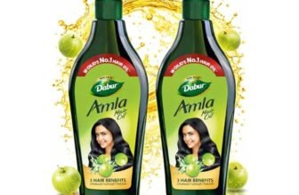 Dabur Amla Hair Oil – 1100ml (550ml x 2) | For Strong, Long and Thick hair | Nourishes Scalp | Controls Hair Fall, Strengthens Hair & Promotes Hair Growth