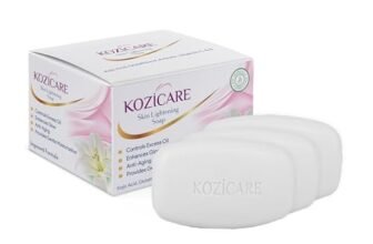 Kozicare Skin brightening Soap | 0.5% Kojic Acid, 0.5% Vitamin C, 0.3% Glutathione, 0.5% Arbutin | For Dark Spot Reduction & Pigmentation | Pack of 3 (75g each) | For Men & Women