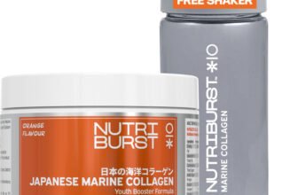 Nutriburst Japanese Marine Collagen Powder Hair, Nails and Glowing Skin Orange(100 g)