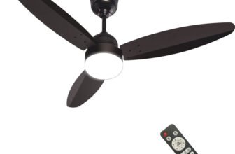 DIGISMART Autum Mark-1 | BLDC Motor | LED Light | Energy Saving with 5 Year Warranty BLDC Motor with Remote 1200 mm Ceiling Fan(5 Star | Smoke Brown | Pack of 1)