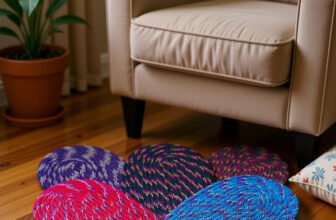 Rylie Cotton Door Mat(Multicolor, Pack of 5, Medium)