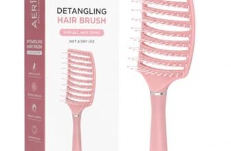 Detangling Hair Brush for Wet & Dry Hair, Flexible Vented Styling Comb with Ball Tip Bristles for Curly, Wavy & Straight Hair, Scalp Massage Grooming Tool for Women Men Kids