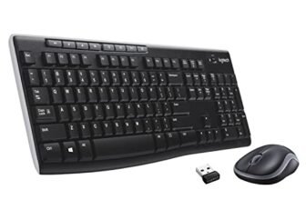 Logitech MK270r Wireless Keyboard and Mouse Combo for Windows, 2.4 GHz Wireless, Spill-Resistant Design, 8 Multimedia & Shortcut Keys, 3-Year Battery Life, PC/Laptop Black