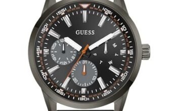 Guess Round 44mm Black Dial Analog Men Watch – GW0964G3