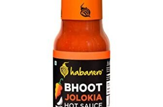 Habanero Bhoot Jolokia Sauce | World’s Hottest Ghost Pepper | Extra hot | Use as Condiment, Marinade or dip | 200g | Vegetarian | Vegan & Gluten Free | Enjoy 10 Servings