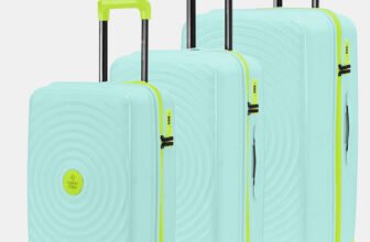 NASHER MILES Goa Polypropylene Hard-Sided Trolley Bags 55, 65 & 75 cm Lightweight Durable Cabin & Check-in Set 8 Wheels – 28 inch