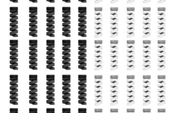 Sounce 50 Pcs Spiral Cable Protectors & Wire Protectors Spring Wire for All Wired Accessories for USB Charger, Data Cable, Headphones, MacBook, Laptop, Elastic Cord Saver (Black & Grey)