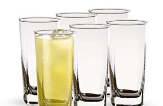 Ocean Plaza Glass Tumbler 320Ml – Set Of 6 For Kitchen|Water|Hot & Cold Drinks|Juice|Cocktail|Milkshake|Smoothie|Ideal For Home|Party|Restaurant|Gifting|Special Occasions – Transparent