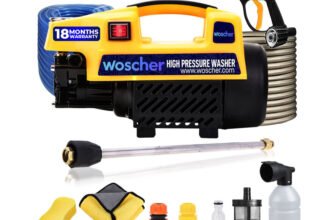 Woscher 878Y Waterpro Washer High Pressure Pump Machine, 1800 Watts, 150 Bars, 8L/Min Pressure Washer