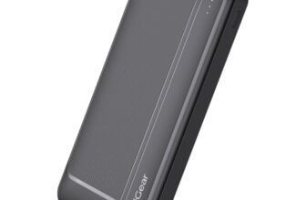 iGear Max PD Power Bank 10000mAh, Type-C PD 22.5W Fast Charging, Triple Output Ports, Battery Indicator, Wake-up Button, High-Speed Power Delivery for Phones & Tablets, Compact Design (Black)