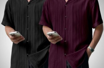 HaloMens� Men Self Design Casual Multicolor Shirt(Pack of 2)