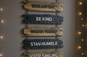 Decor Smart Positive Quotes Wall Hanging | Wooden Decorative Home Decor Art (DWA_3231)(79 cm X 30.5 cm, Multicolor)