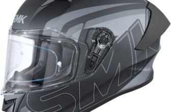 SMK graphic helmet Motorbike Helmet(Grey, Black)