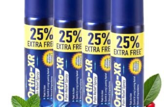 Ortho XR Ayurvedic Pain Relief Spray 50g x 4 | Instant Relief for Back, Knee, Joint, Neck, Shoulder, Muscle & Arthritis Pain | Special Warming Formula | Herbal & Skin-Friendly | 200 gms