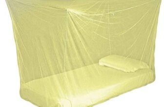 ANUPRIYA SHOPPING CENTRE HDPE Mosquito Net/Machardani for Home (Cream, 3 ft x 6.5 ft)