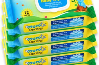 Mumta Baby Wipes with Aloe Vera, Jojoba Oil, Vitamin E | Wet Wipe Pack of 5 With Lid(360 Wipes)