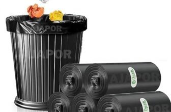 AJAPOR Biodegradable Garbage Bags (Small Size 17×19 inch) (30 Bags Per Roll) (Pack Of 1) Dustbin Bags For Home Office Hotels