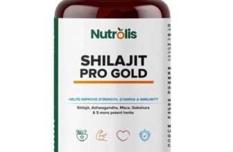 Nutrolis Himalayan Shilajit Pro Gold | 24 Carat Gold | Strength, Stamina & Recovery(60 Tablets)