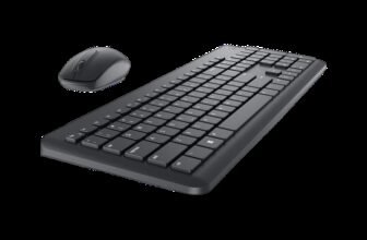 DELL KM3322W Keyboard & Mouse Combo, Anti-fade & Spill-resistant Keys Wireless Standard Laptop Keyboard Compatible with Desktop, Laptop, Mac with 1000 DPI Optical Mouse, 2.4GHz Wireless Receiver, Anti-fade & Spill-resistant Keys, up to 36-Month Battery Life, 128-bit AES Encryption(Black)