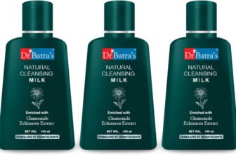 Dr Batra’s Natural Cleansing Milk– Chamomile & Echinacea for Fresh, Healthy Skin(300 ml)