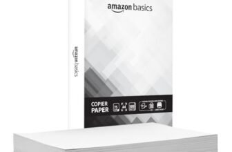 Amazon Basics A4 Copier Paper | Multipurpose Paper | 75 GSM | 500 Sheets | Compatible with Inkjet & Laser Printers