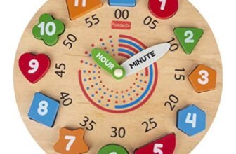 Giggles – My Clock, Shape Sorting Clock Puzzle, Teaches Time, Shapes and Numbers Preschool Toys (3 Years & Above, Multicolour)