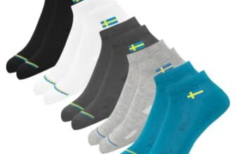 SWAGR 5 Pairs Solid Cotton Feel Ankle Socks for Men & Women, Multicolor, Pack of 5, Free Size