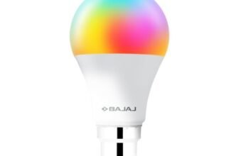 Bajaj 9W Smart LED Bulb |Bluetooth enabled B22D |16 million colors | Energy Efficient | Long Life & 240 Volts | 1 Year – Warranty (Pack Of 1 & Multicolour)