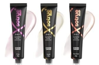 Sotrue Strobe Cream, Pack of 3, Rose Gold, Pink and Gold, 30g Each, Illuminating Makeup Primer and Highlighter
