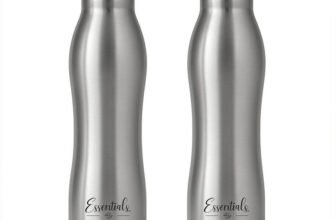 Solara Stainless Steel Water Bottle, Water Bottle 1 Liter for kids, Fridge, Office, 1000 ml Stainless Steel Bottle(Pack of 2, Silver)