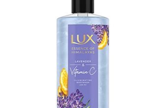 LUX Lavender & Vitamin C, Illuminating Body Wash, 400 ml, for Radiant and Detoxified Skin, with 100% Natural Origin Lavender & Himalayan Oil, Mild and Gentle, Plant Based Cleanser