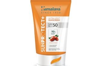 Himalaya Sun Protect+ Ultra Light Sunscreen | 90% Natural Origin Ingredients | In vivo tested SPF 50 PA++++ | Dermatologically tested for all skin types | No white cast | Sweat Resistant | 30g