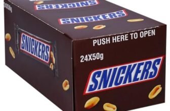 Snickers Chocolate Bar, Popular Chocolate Candy Packed With Roasted Peanuts, Nougat, and Caramel Multipack, 24 X 50g (Product Of USA) By DECADENT