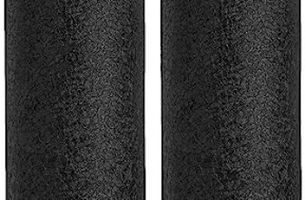 Amazon Brand – Solimo Stainless Steel Fridge Water Bottle | 1000 ml | Textured Black Finish (Set of 2)