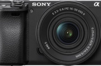SONY ILCE-6400K/BQ IN5 Mirrorless Camera Body with SELP16502 Power Zoom(Black)