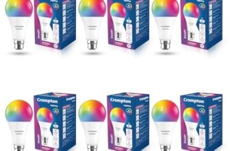 Crompton Immensa 9W Bluetooth Enabled Smart Bulb B22 | Bluetooth connectivity only | 16 million Colours |White Tunable & Dimmable |App-Control | Music Sync| Perfect light for all occasions|Pack of 1