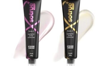 Sotrue Strobe Cream Combo Pack of 2, Gold and Pink – 30gm Each | Primer + Highlighter + Moisturizer | Intense Hydration | Flawless Radiant Dewy Skin | Illuminating & Glowing Makeup Base