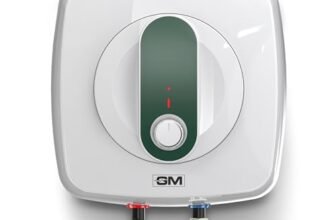 GM Nue+ 25L Water Heater, High-Efficiency Water Geyser – Quick Hot Water, Energy-Saving, Rustproof Body, and Safety Features – Alpine Green