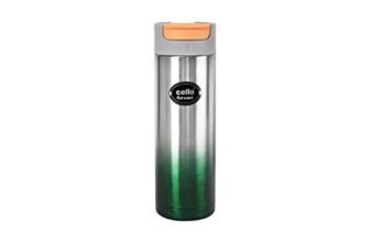 Cello Nexon Insulated Flask | Hot and Cold Stainless Steel Water Bottle | Leak Proof & Break-Proof Water Bottle | Double Walled Carry Flask for Travel, Home, Office, School | 550ml, Green
