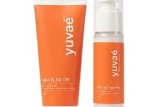 yuvaé Ride or Die Daily Reset Face Cleanser & Barrier Shield Moisturising Face Cream Skincare Duo, Cleanses, Brightens & Protects Skin, 100g + 50g
