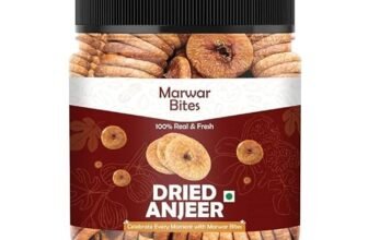 MarwarBites Premium Dried Afghani Anjeer 1KG | Soft Juicy Figs Dry Fruit | No Added Sugar | Rich Source Of Fiber | Low in Fat | Healthy Snack Jar Pack