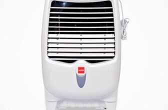 CELLO Gem 35 Litres Heavy Duty Vertical Commercial Air Cooler | High-Density Honeycomb Cooling Pads, Auto-Fill Water Technology, Powerful Air Flow | Long Life Air Cooler For Office & Personal Use
